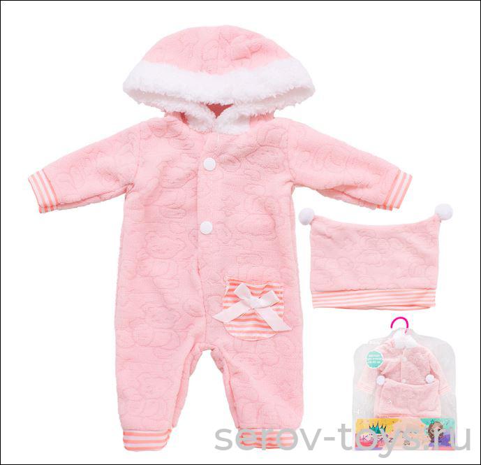 Одежда для пупса 16-17AYSGC Комбинезон с шапочкой в пак Miss Kapriz
