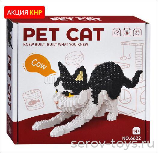 Конструктор 3D 6622 Черно-белый котик 1400дет в кор
