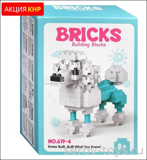 Конструктор 3D 619-4 Пудель 123дет в кор