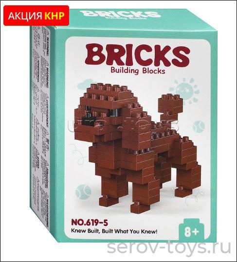 Конструктор 3D 619-5 Пудель 105дет в кор