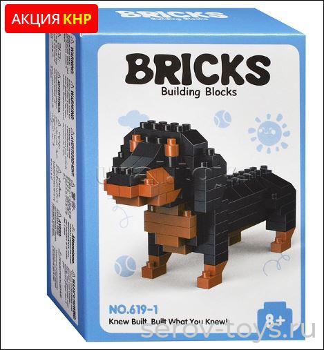 Конструктор 3D 619-1 Такса 120дет в кор