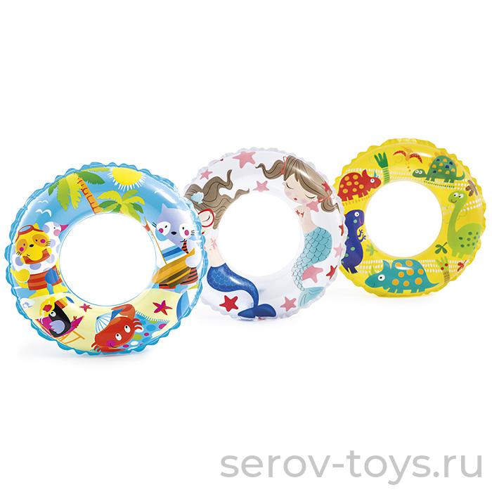 Круг  надувной 59242 Морской мир 61см 6-10 лет в пак