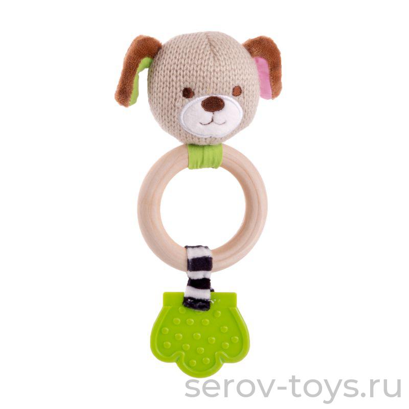 Игрушка-погремушка Щенок Эко мордочка 17HSE03DG Happy Snai