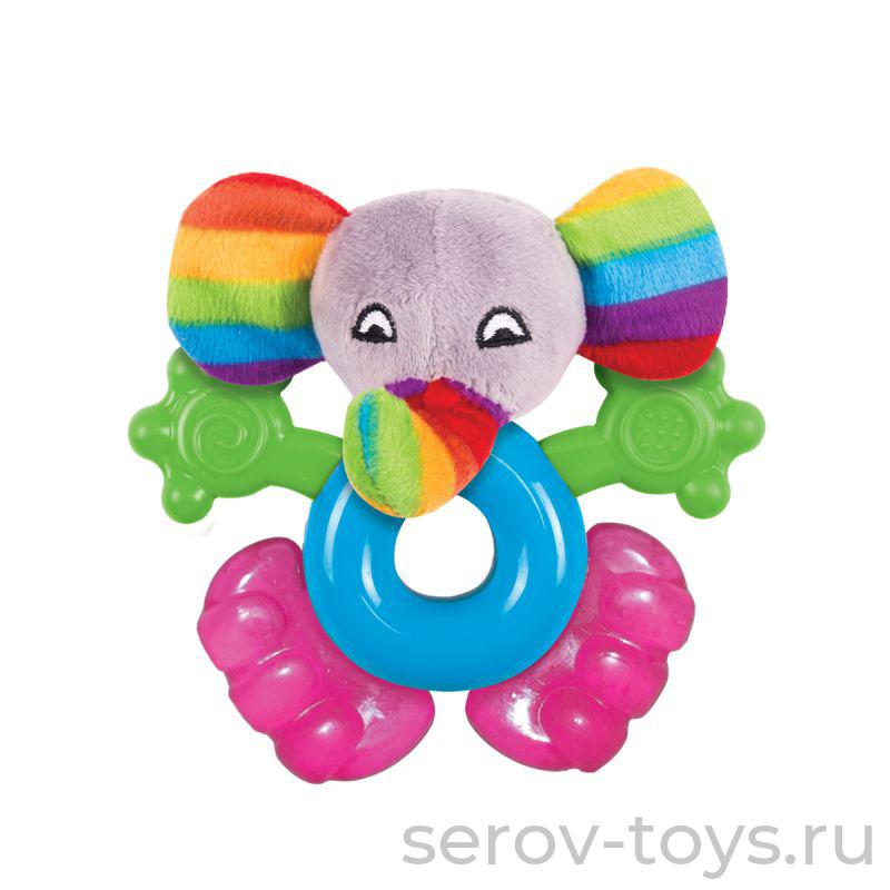 Игрушка-погремушка Джамбо прорезыватель 17HST05JU Happy Snai