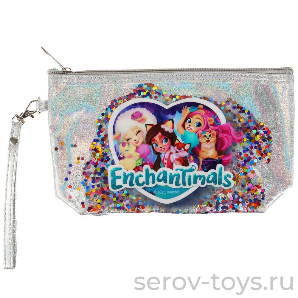 Косметичка KOS55841EN (200) Enchantimals Серебрянная клеенка Милая леди