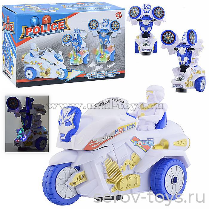 Мотоцикл 393-34 трансформируется в робота на бат в кор