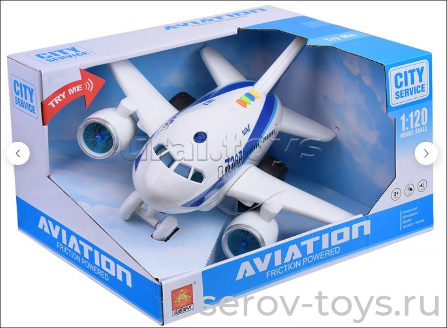 Самолёт 1:120  WY730B свет звук Wenyi