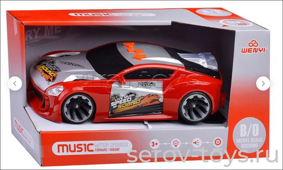 Машина WY102A Красная гоночная с ускорением свет звук Wenyi**