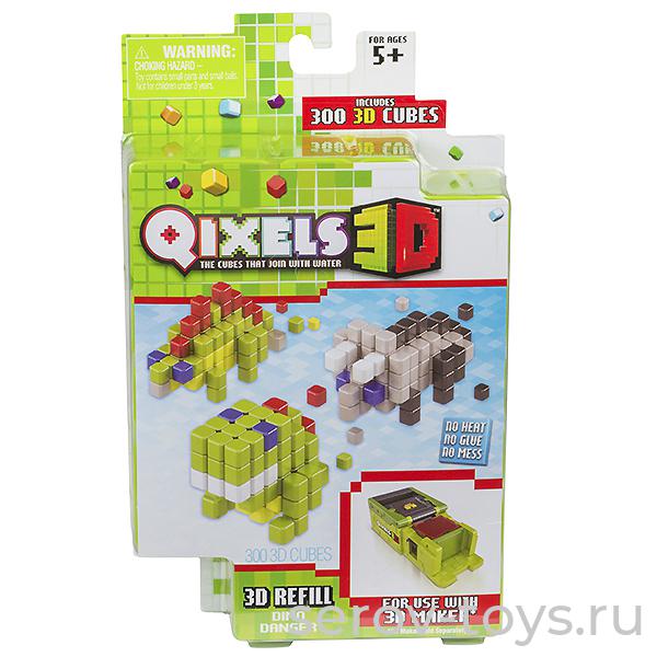 Qixels Квикселс Q87098 Дополнительный  набор для 3D принтера Qixels 300 кубиков