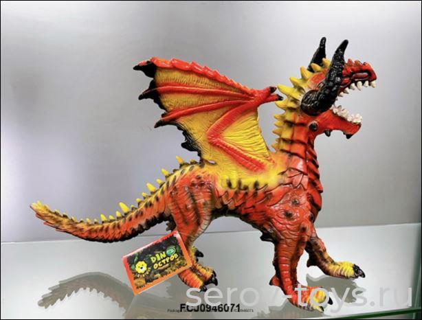 АКЦИЯ с 27.01.2024 Дракон крылатый и рогатый FCJ0946071 большой Levatoys