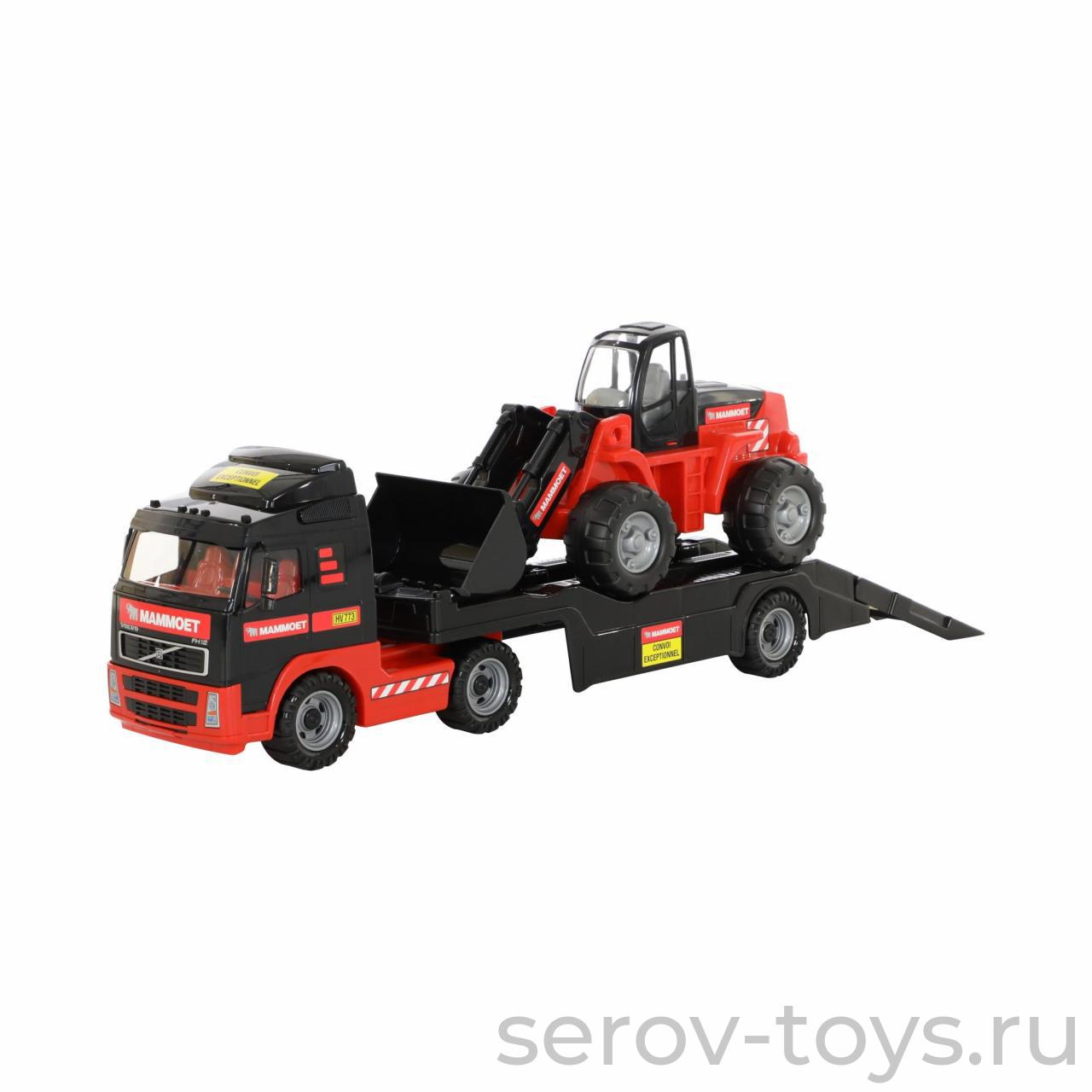 Автомобиль-трейлер+трактор погрузчик 56733 204-01 "MAMMOET VOLVO" ПОЛЕСЬЕ