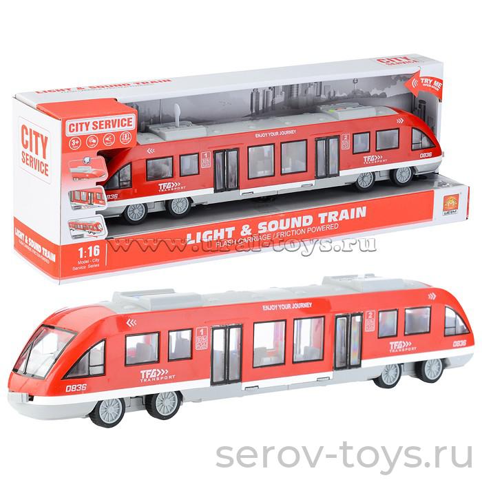 Поезд WY920A Красный свет звук Wenyi