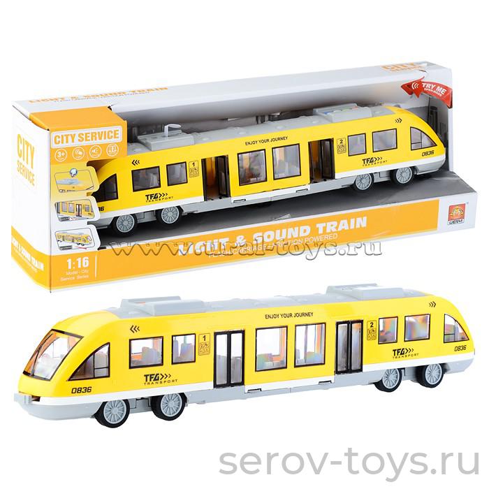 Поезд WY920B Желтый свет звук Wenyi