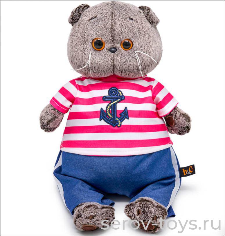 Басик в полосатой футболке с якорем 22см Ks22-266 Budi Basa