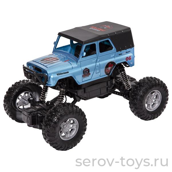 Wincars Машина р/у YK-2043 Внедорожник Сафари с большими колесами USB-зарядка в кор (УЦЕНКА 40% 25.04.2024г Не работают повороты)