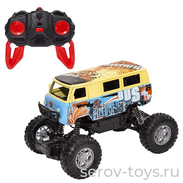 Wincars Машина р/у YK-2044 Минивэн Сафари с большими колесами USB-зарядка в кор (УЦЕНКА 40% 25.04.2024г Не работают повороты)