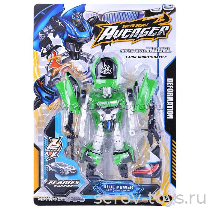 Трансформер 2015АВ робот 20см на листе