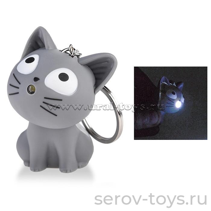 Брелок-фонарик U03184 свет звук в ассорт в пак (- 1 Сова)