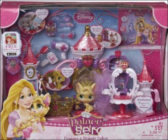 Королевские питомцы Салон Красоты (76087/23371 Котенок Солнышко, питомец Рапунцель)