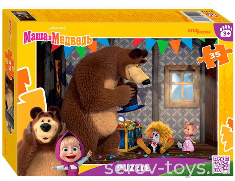 Пазл 35 Маша и Медведь 91452 Степ