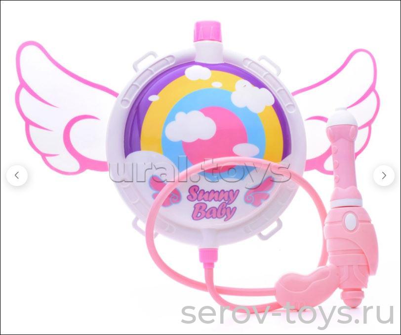 Пистолет водный M40-3B с канистрой-рюкзаком помповый в пак