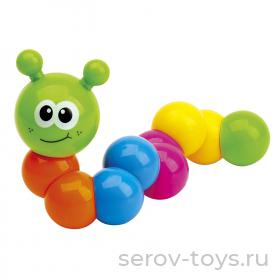 Погремушка TY9071 Гибкая гусеница Mioshi