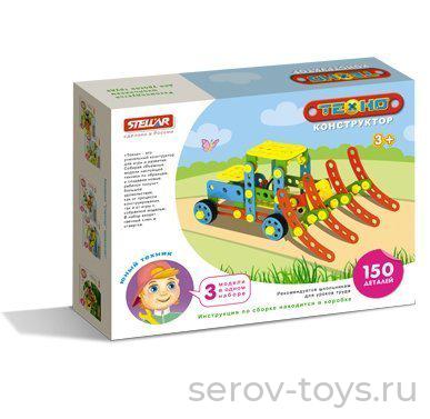 Конструктор Техно Комбайн 150 дет 02036 Стеллар