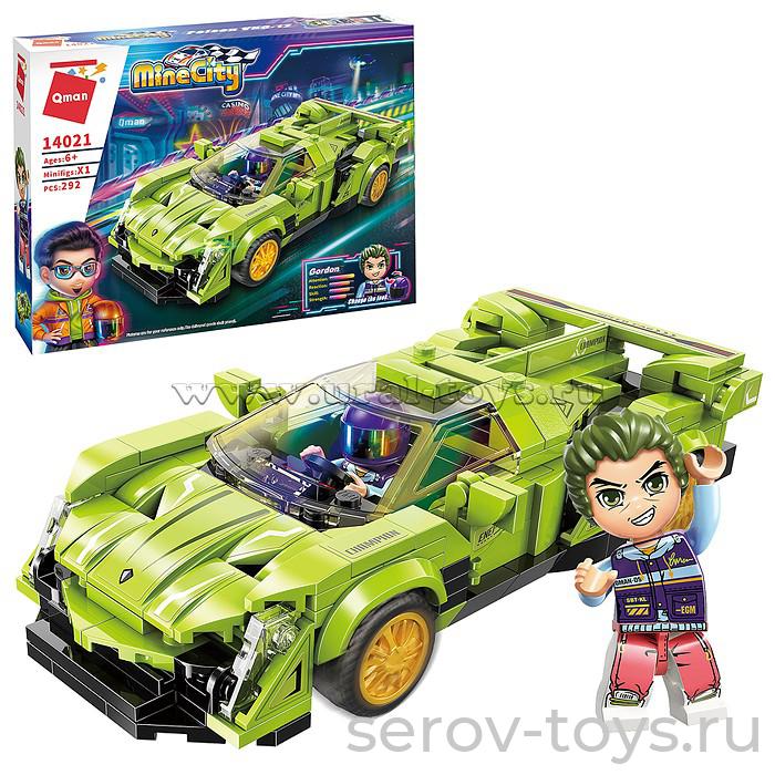 Конструктор Qman 14021 Гоночные машины 292дет Poison VNO-12