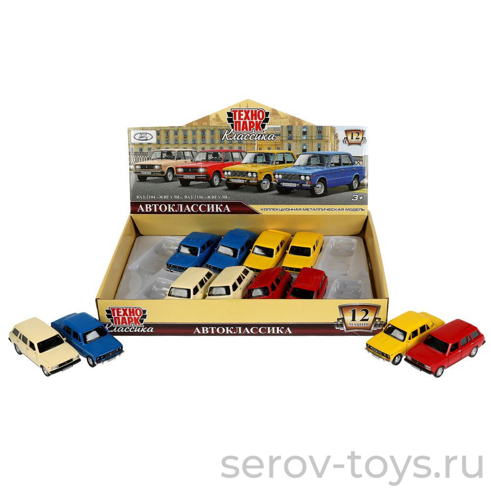 Модель Технопарк LADA210406-12DB12-MIX  ВАЗ 2104, 2106 12шт в кор
