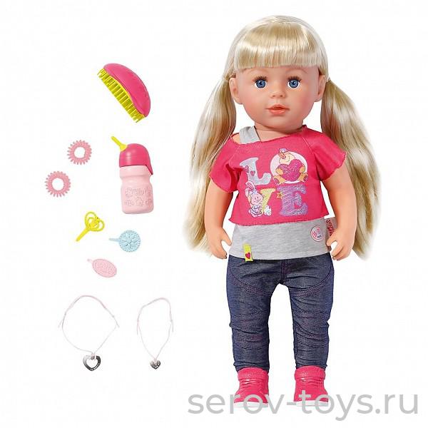 Кукла Baby born интерактивная, Сестричка 43см 820-704 БЕЗ СКИДОК