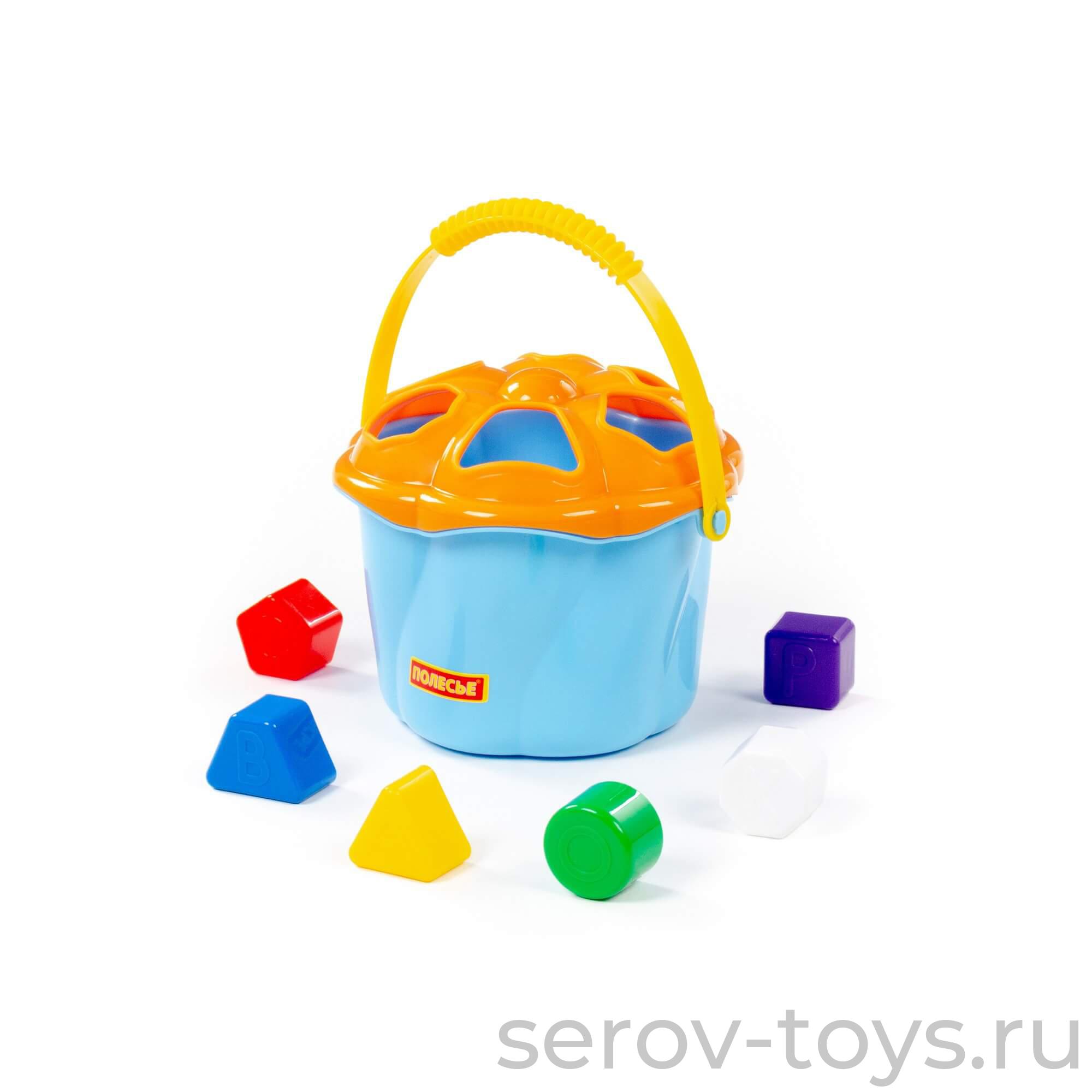 Ведро-сортер 93486 Сюрприз 6эл голубой ПОЛЕСЬЕ