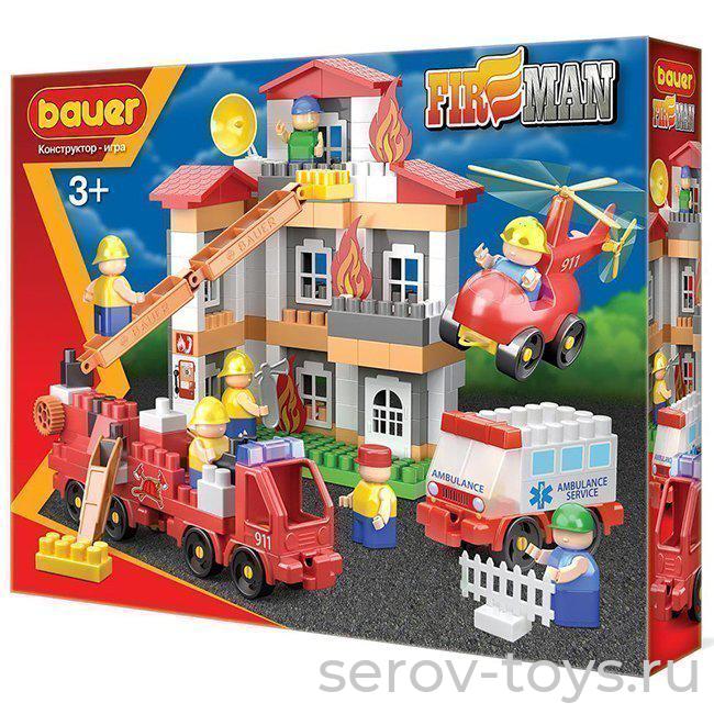 Конструктор Пожарные 743 Тушение пожара Bauer