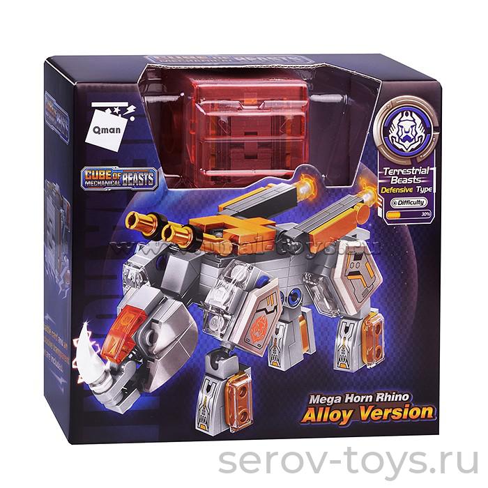 Конструктор Qman 41219 Мега рог носорога 162дет Cube of mechanical beasts