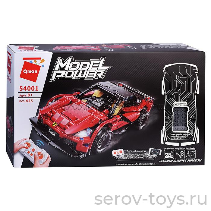 Конструктор Qman р/у 54001 Красный автомобиль 425дет