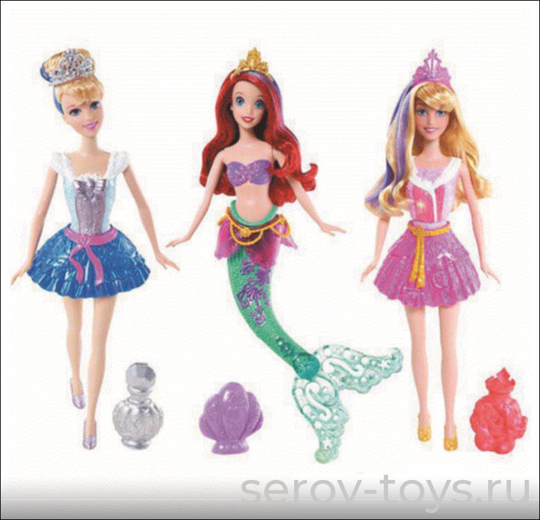 Кукла Принцессы Дисней меняют цвет CDB94/95/96/97 (Ариэль CDB96)