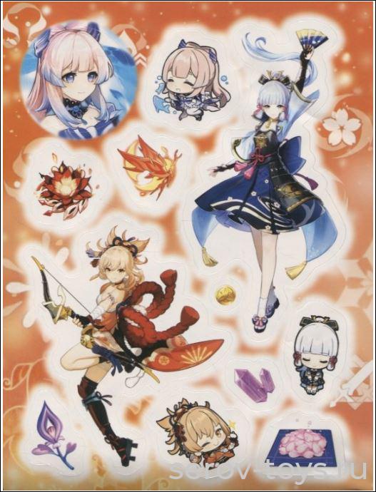 Наклейки Genshin Impact 40755 (оранжевая) Росмэн