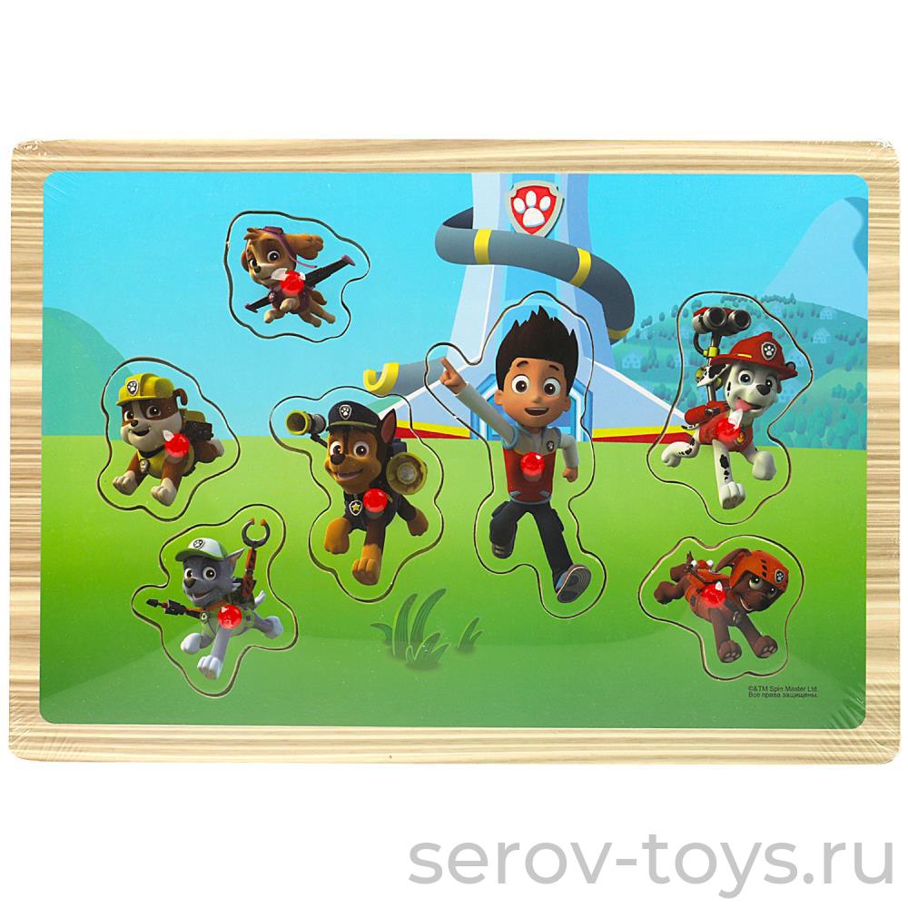 Пазл-вкладыш PAWPET-20 Щенячий патруль дерево Буратино