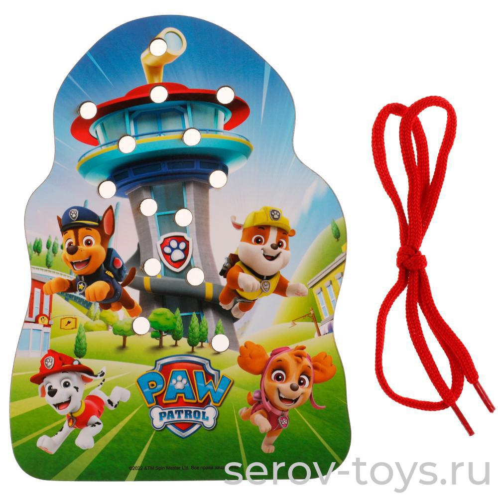 Шнуровка Щенячий патруль PAWPET-16  деревянная Буратино