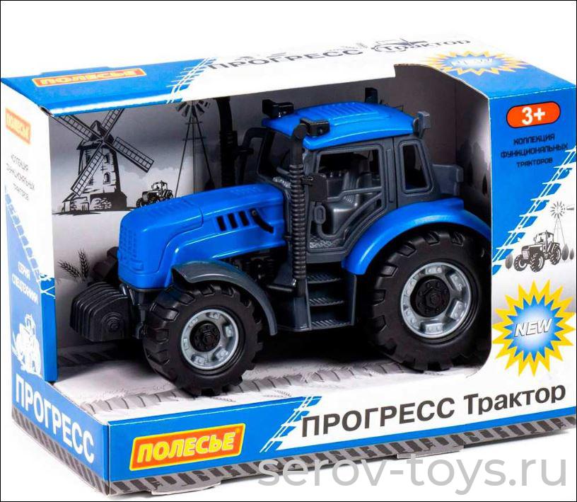 Трактор Прогресс 91215 синий инерц в кор