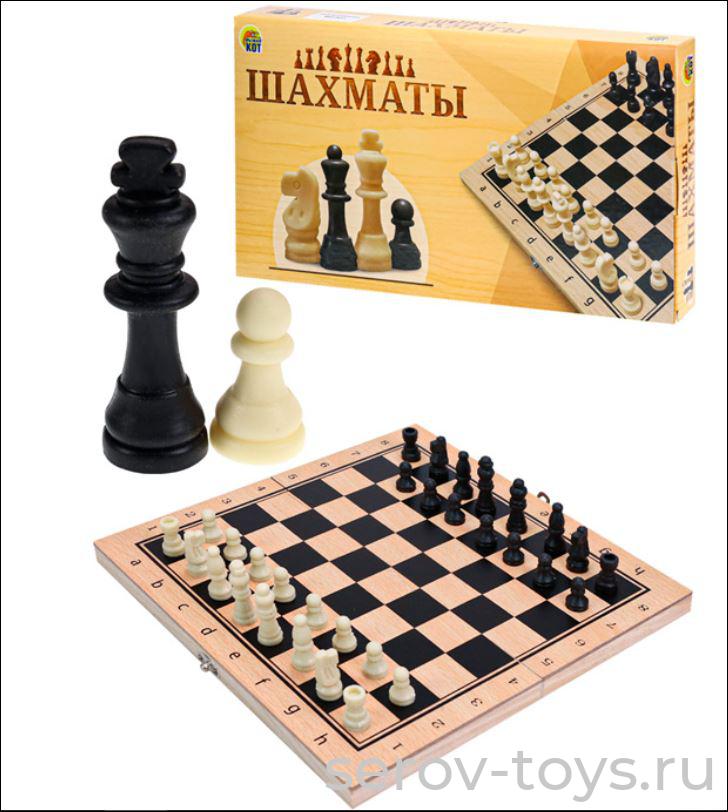 Шахматы деревянные ИН-6945 Рыжий кот