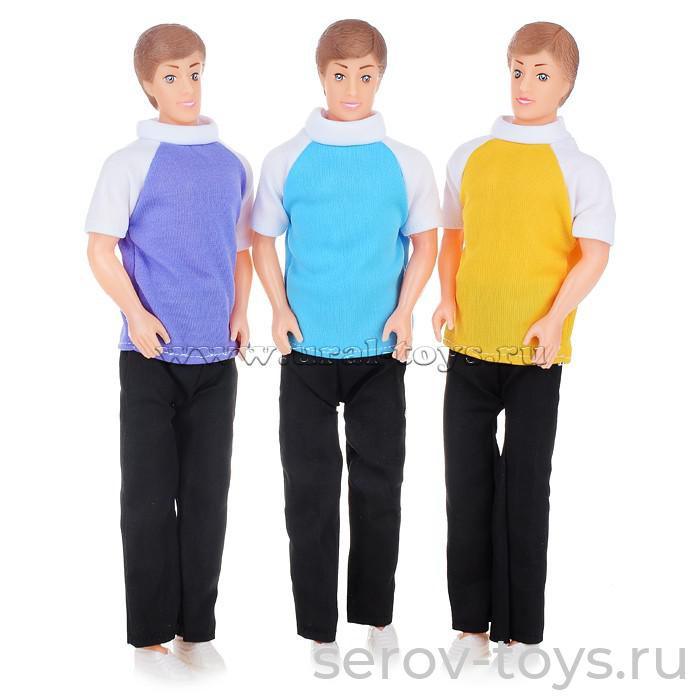 Кукла Даниэль 1172 В брюках и футболке в пак