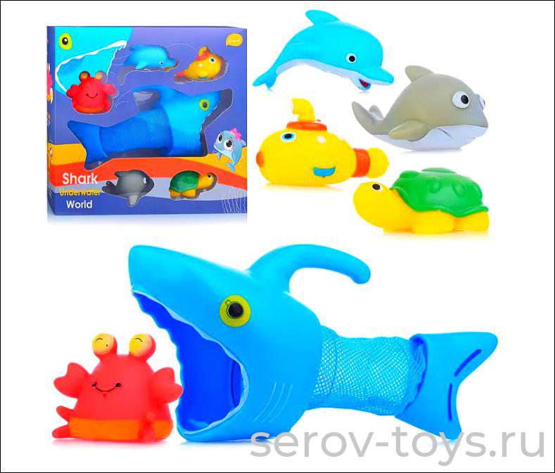 Набор игрушек для купания SZ-YS969 Акула-охотница в кор
