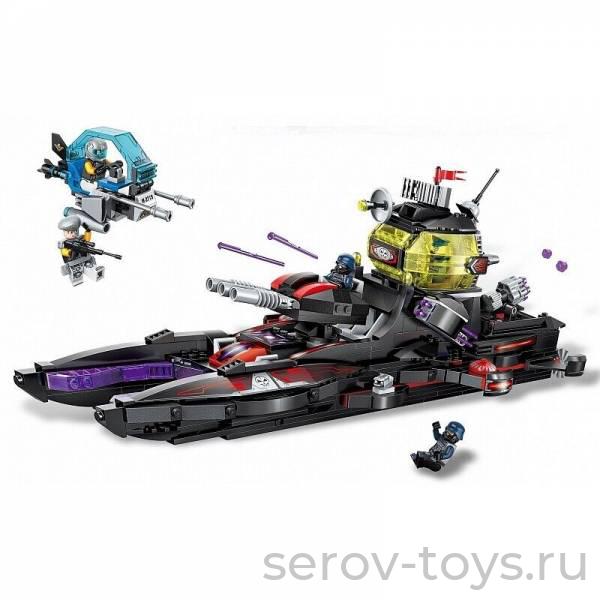 Конструктор Qman 2719 Первая битва 675дет Черный крейсер