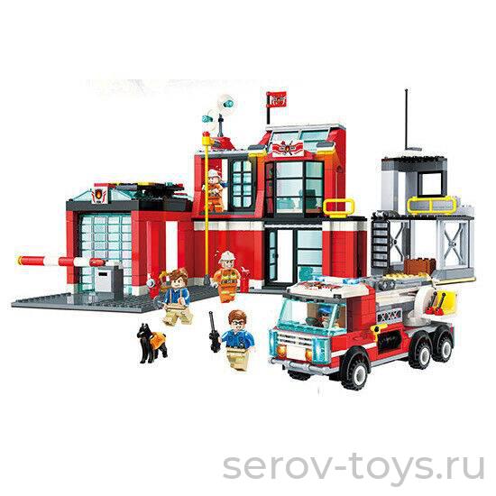 Конструктор Qman 2808 Пожарные службы 524дет Пожарная станция