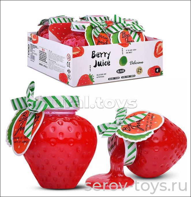 Жвачка для рук 00-7933 Сочная клубника в банке