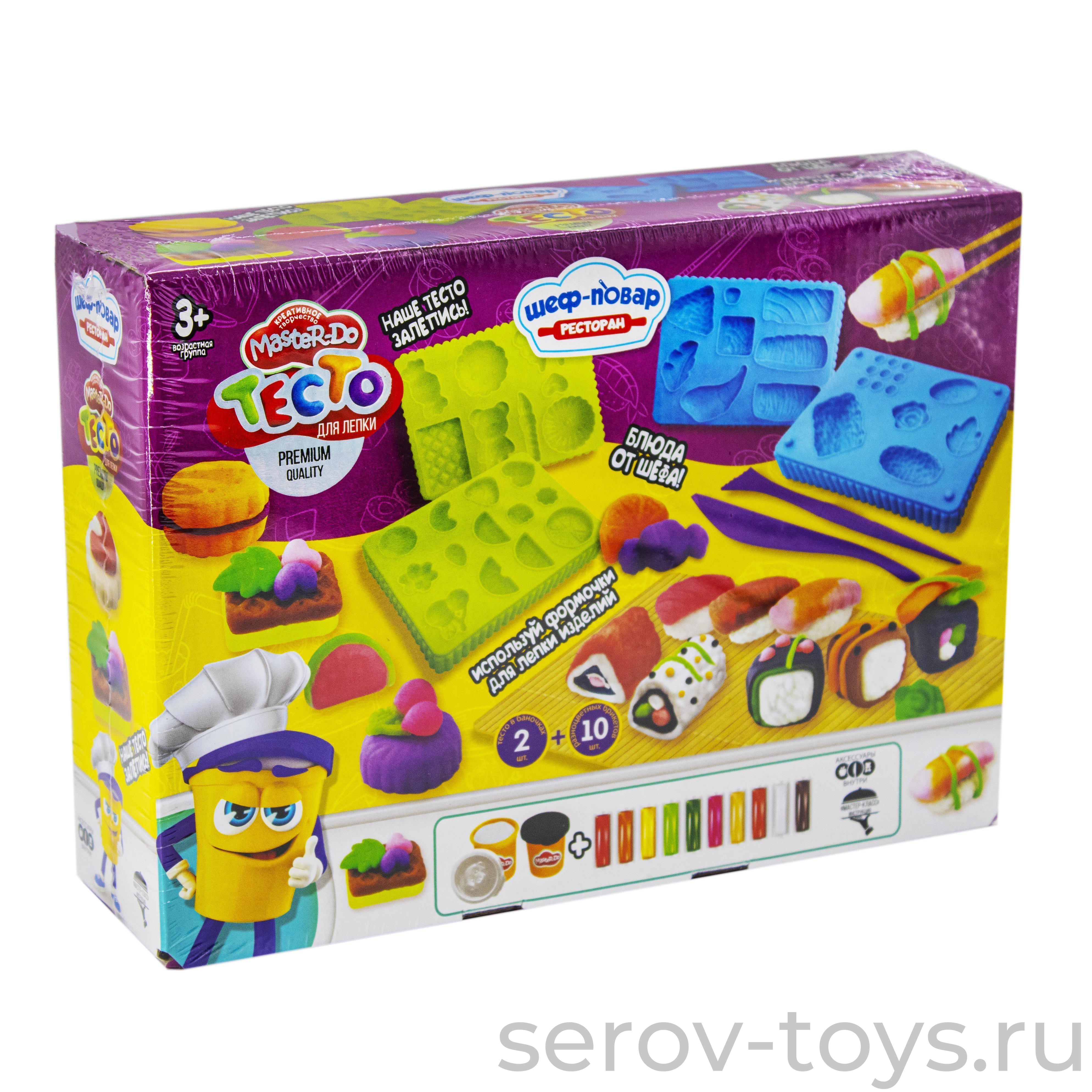 Набор ДТ Тесто для лепки MASTER DO Ресторан суши TMD-17 Danko Toys