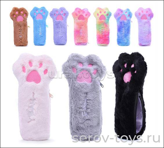 Пенал Лапочка М1060  в ассорт 20см Мишуткин (Радужные)