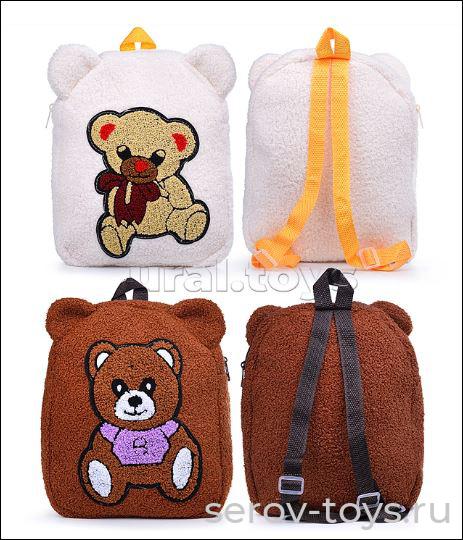 Рюкзак Мишка Ронни М1052 в ассорт 29*24см Мишуткин