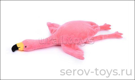 Розовый фламинго M0891  лежачий 130см Мишуткин