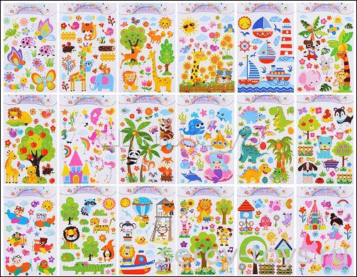 Наклейки интерьерные фигурные Bi-10-016 Животные 50*70см BIRRONI